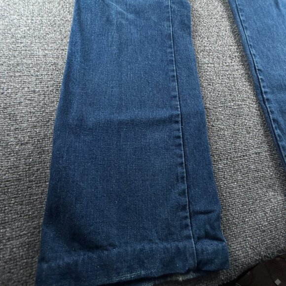 VTG Wrangler Bluebell Flare Bell Bottom Blue Bell Denim Jeans Cotton ACTL 32X34 - Picture 6 of 16